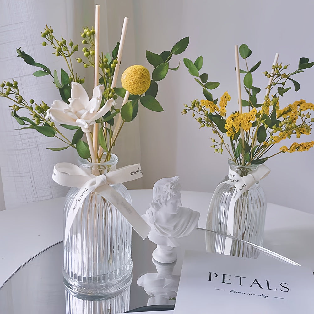 2pcs Gardenia Scented Christmas Reed Diffuser 3.38fl.oz Home Fragrance Aromatherapy Sticks