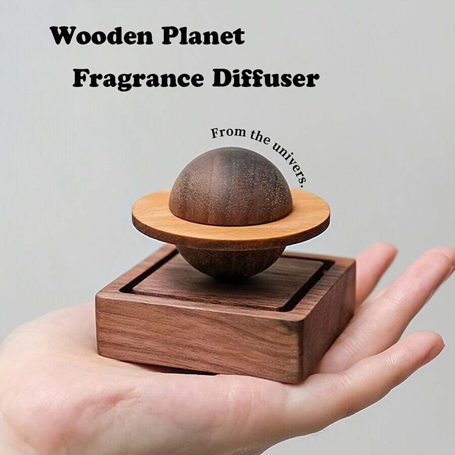 Wooden Sphere Aromatherapy Diffuser - Essential Oil Car & Home Fragrance Accessory, No Battery Required, Room Fragrance, Portable