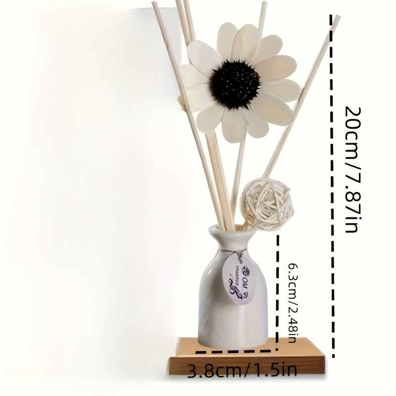 Flameless Gift Set • Rattan Sticks & Ceramic Diffusers • Perfect for Festive Gifting • Hotel Rooms & Living Room Decor