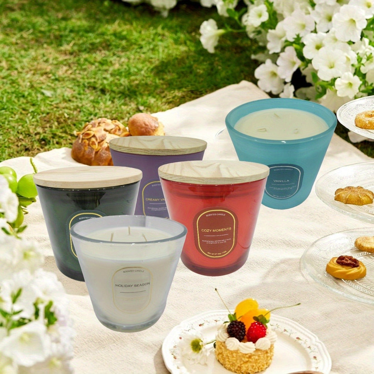 27.1 oz multi-wax wick scented candle long-lasting fragrance solid scented candle autumn candle home scented candle gift can be used as a birthday gift anniversary gift holiday gift multi-scent scented candle smokeless handmade scented candle large t