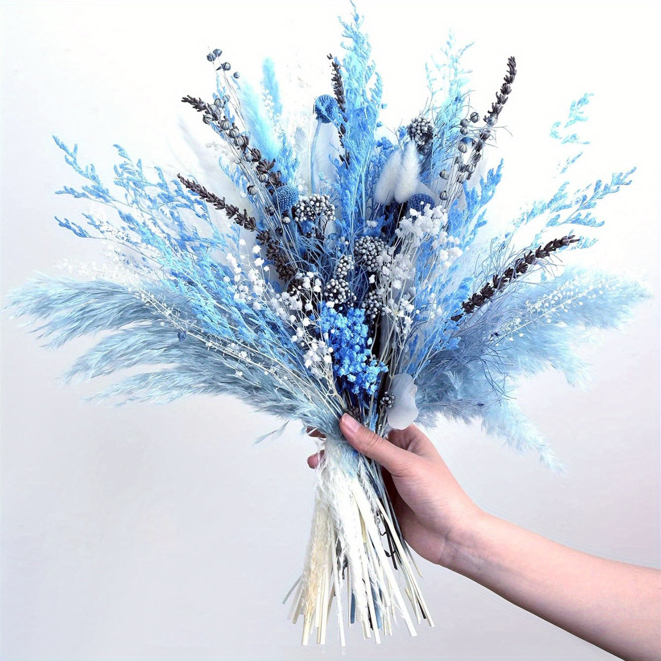 Bouquet of Naturally Dried Pampas Grass, Bohemian for home Decoration, Pink Pampas Grass Decor, Dried Flower Arrangement for Wedding Table Centerpieces at for home