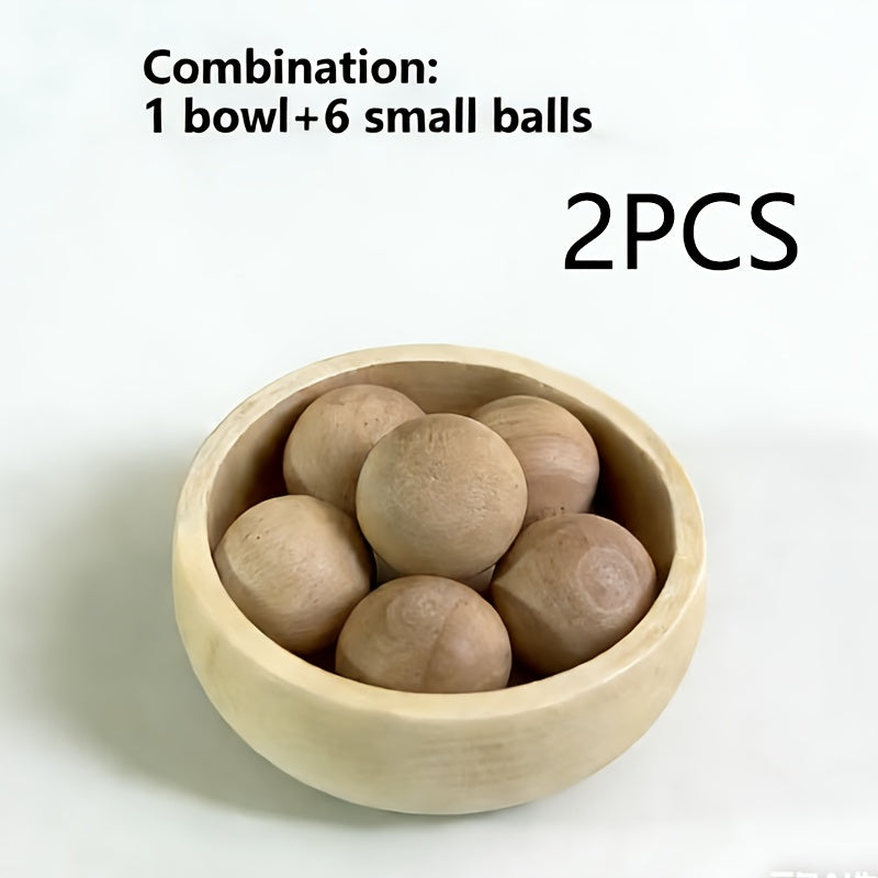 Mini Wooden Diffusion Bowl, Wooden Diffuser - Flameless Diffusion Wood, Suitable for Home, Car, and Office Decoration Essential Oil Diffuser - Long-lasting Evaporation, Elegant Wooden Diffuser