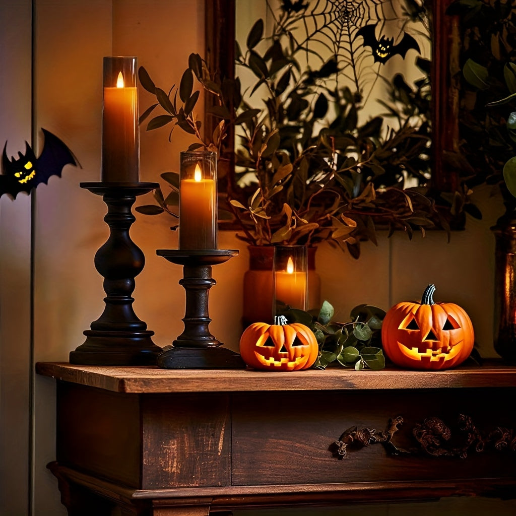 Flameless LED Candles 9pcs Flameless LED Pillar Candles with Remote & Timer | Flickering, Battery Operated, Decorative for Valentine's Day, Wedding, Home, Halloween, Christmas