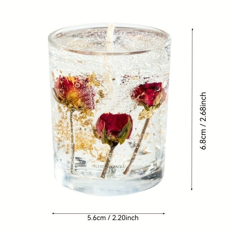 160g\u002Fpcs 4pcs Set with A Total Weight Of 50, 4oz for Spring And Summer New Glass Essential Oil Candles, Bedroom Living Room Indoor Home Decoration Ornaments, Wedding Souvenirs, Halloween, Christmas, Valentine'S Day Gifts