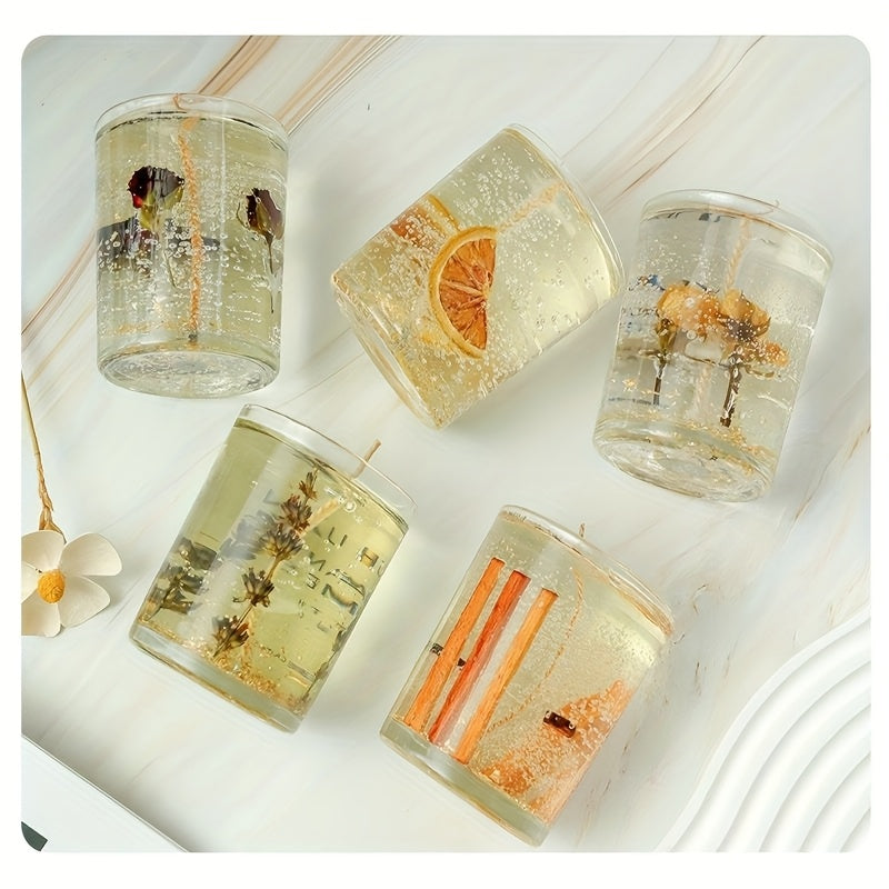 160g\u002Fpcs 4pcs Set with A Total Weight Of 50, 4oz for Spring And Summer New Glass Essential Oil Candles, Bedroom Living Room Indoor Home Decoration Ornaments, Wedding Souvenirs, Halloween, Christmas, Valentine'S Day Gifts