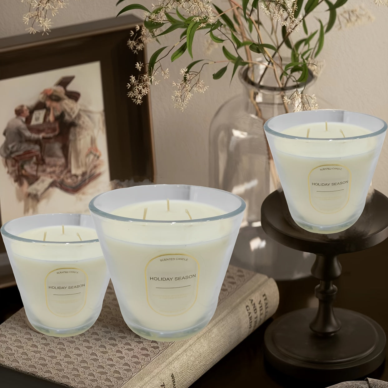 27.1 oz multi-wax wick scented candle long-lasting fragrance solid scented candle autumn candle home scented candle gift can be used as a birthday gift anniversary gift holiday gift multi-scent scented candle smokeless handmade scented candle large t