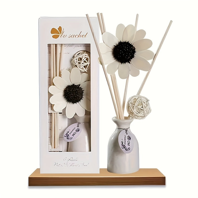 Flameless Gift Set • Rattan Sticks & Ceramic Diffusers • Perfect for Festive Gifting • Hotel Rooms & Living Room Decor