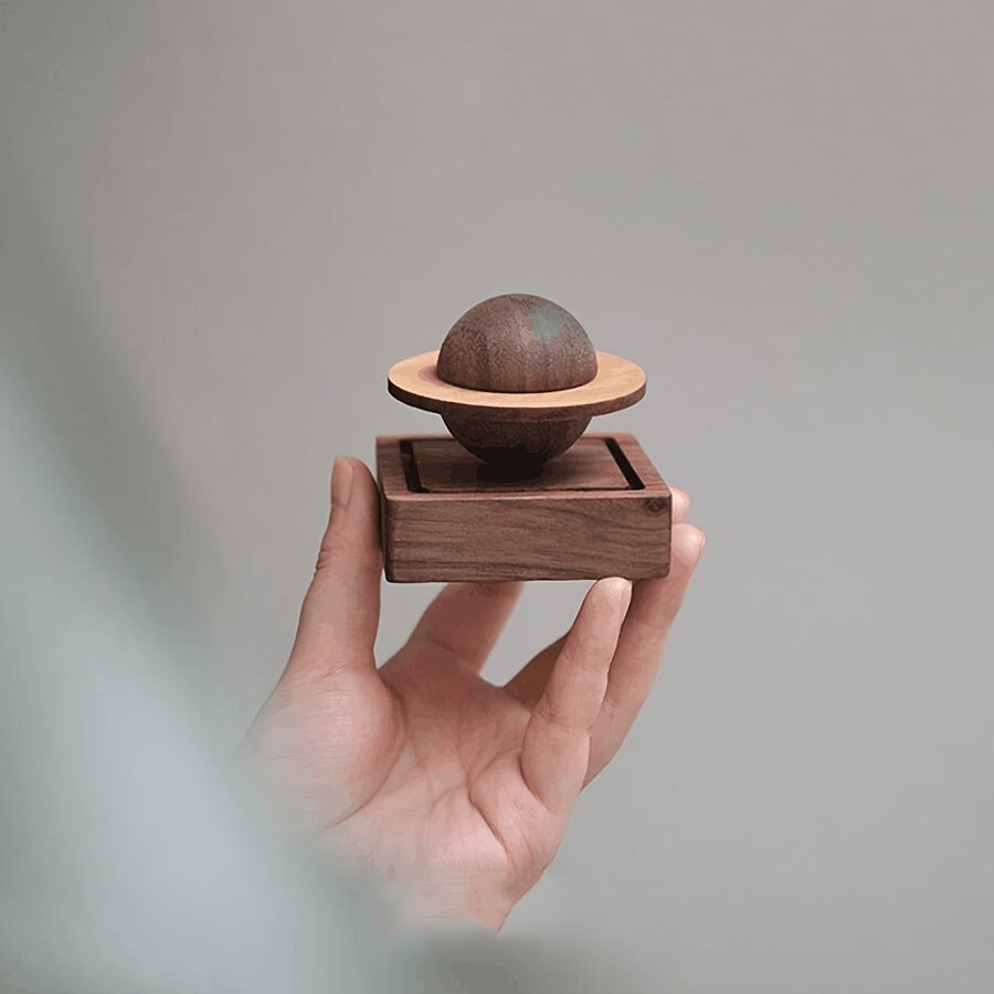 Wooden Sphere Aromatherapy Diffuser - Essential Oil Car & Home Fragrance Accessory, No Battery Required, Room Fragrance, Portable