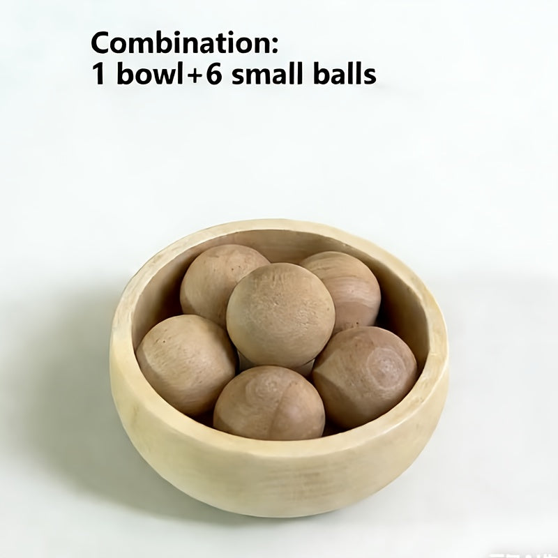 Mini Wooden Diffusion Bowl, Wooden Diffuser - Flameless Diffusion Wood, Suitable for Home, Car, and Office Decoration Essential Oil Diffuser - Long-lasting Evaporation, Elegant Wooden Diffuser