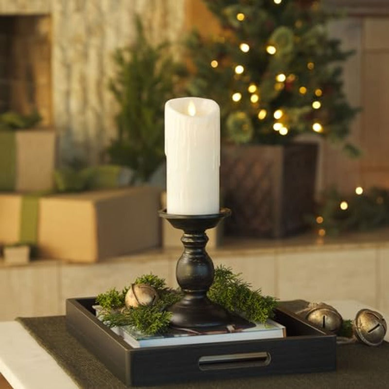 Luminara Wax Drip Flameless LED Candle White 3\