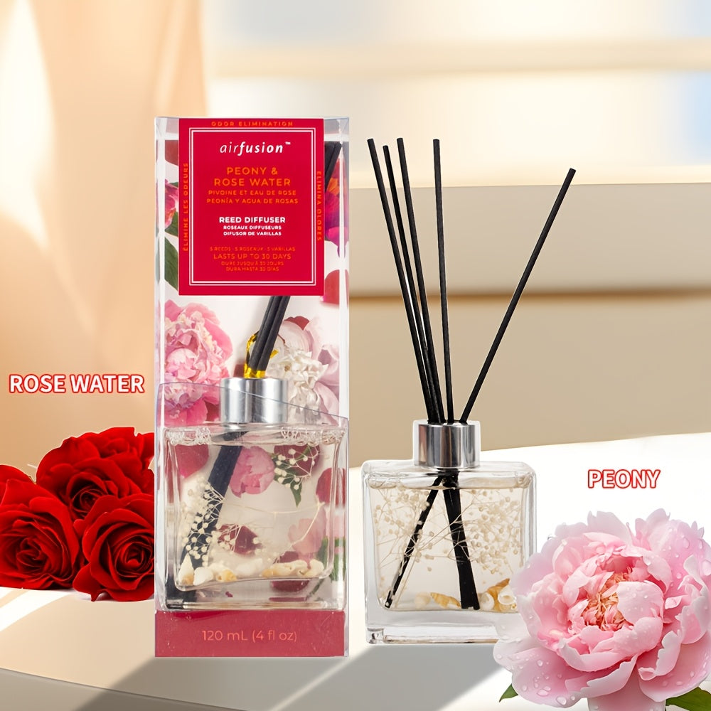 Reed Diffuser Sets, 4oz White Gardenia & Jasmine Aromatherapy, Toilet Deodorizer Household Air Fresh Loose Fragrance, Lasting Fragrance, for Bedroom, Living Room, Study Fragrance Decoration, Advanced Hotel